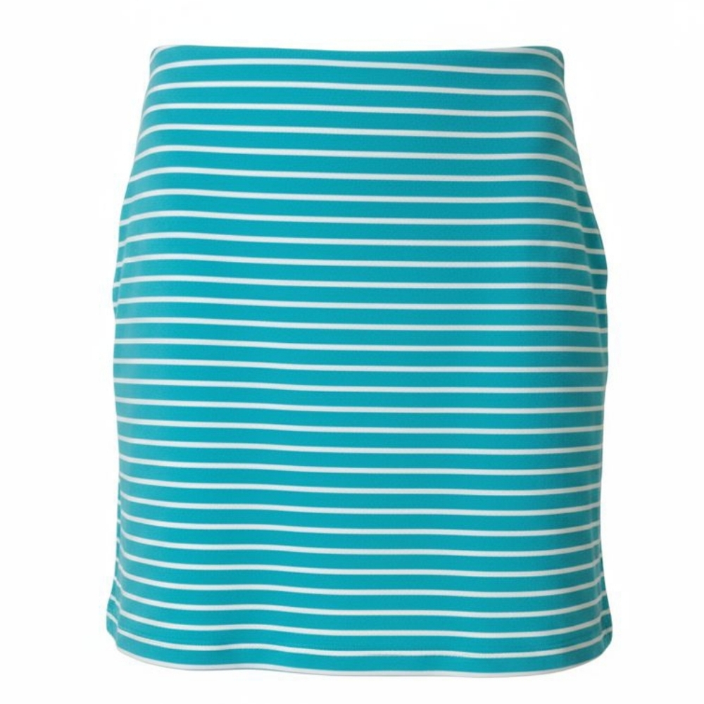 Talbots Women's Size 4 Petite Pencil Skirt Blue White Striped Pockets